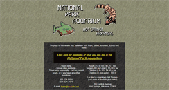 Desktop Screenshot of nationalparkaquarium.org