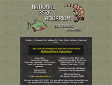 Tablet Screenshot of nationalparkaquarium.org